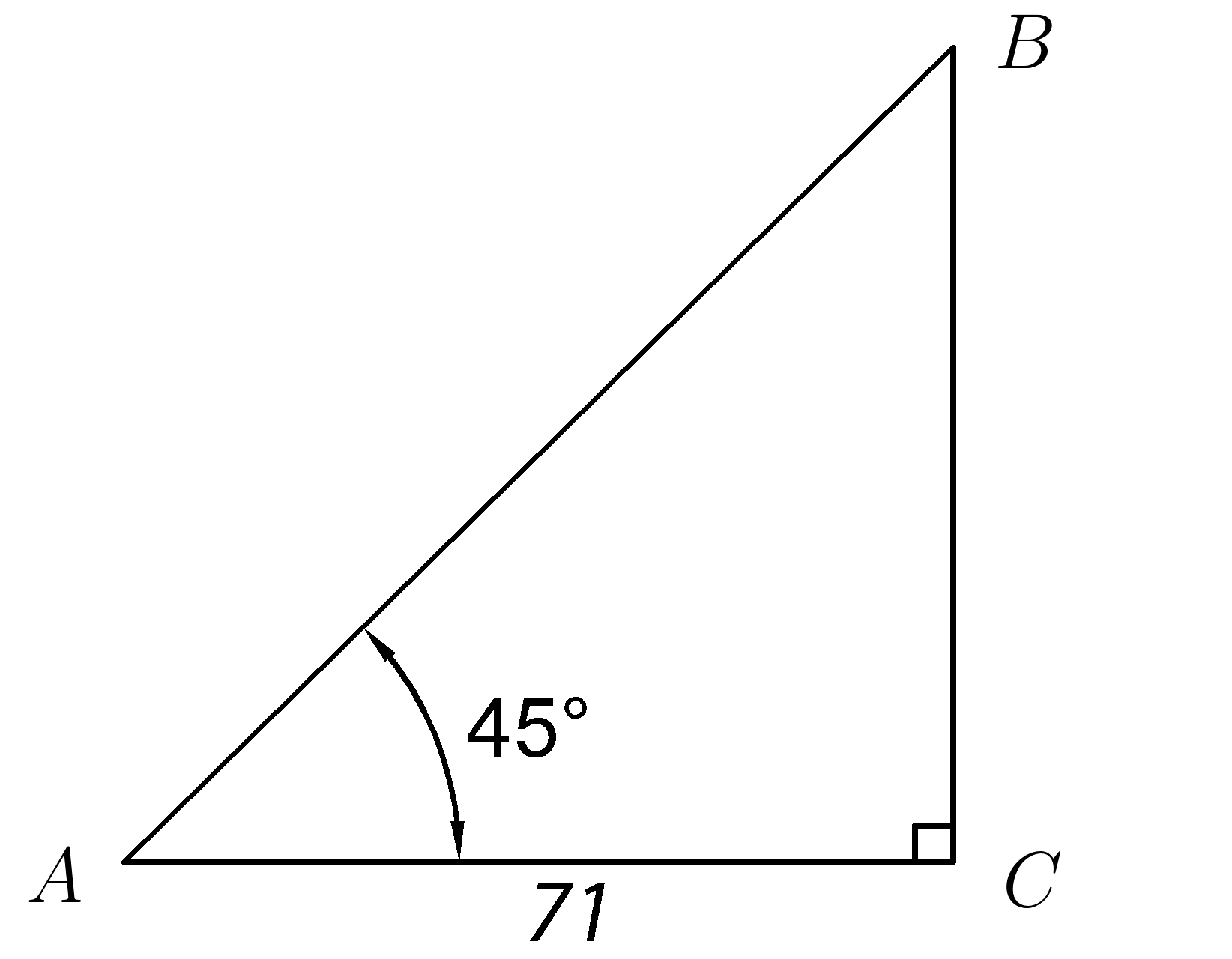 Тест на прямоугольный треугольник